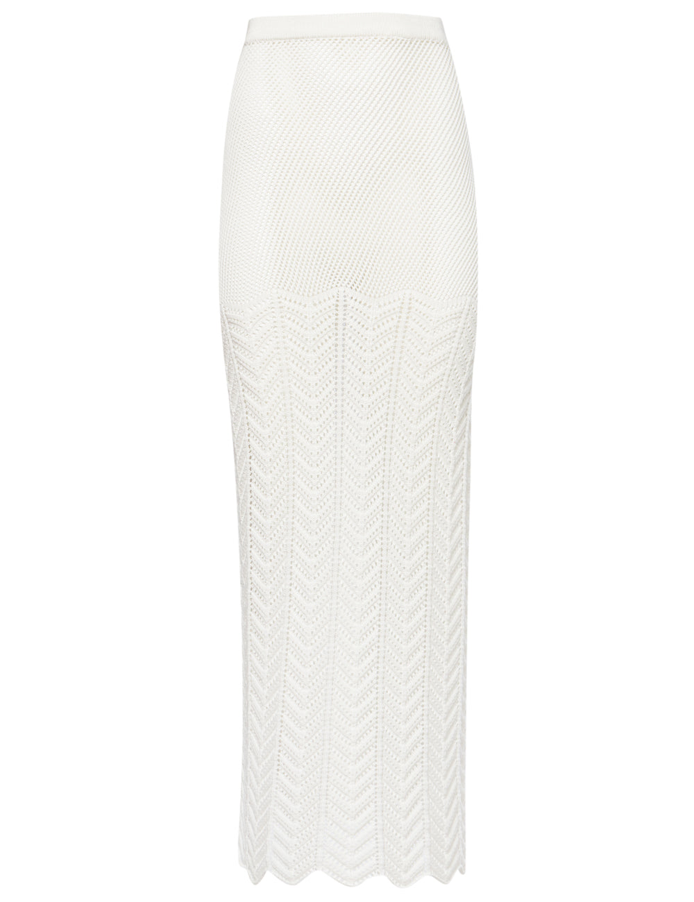 FISHBONE KNITTED SET  OF SKIRT AND TOP